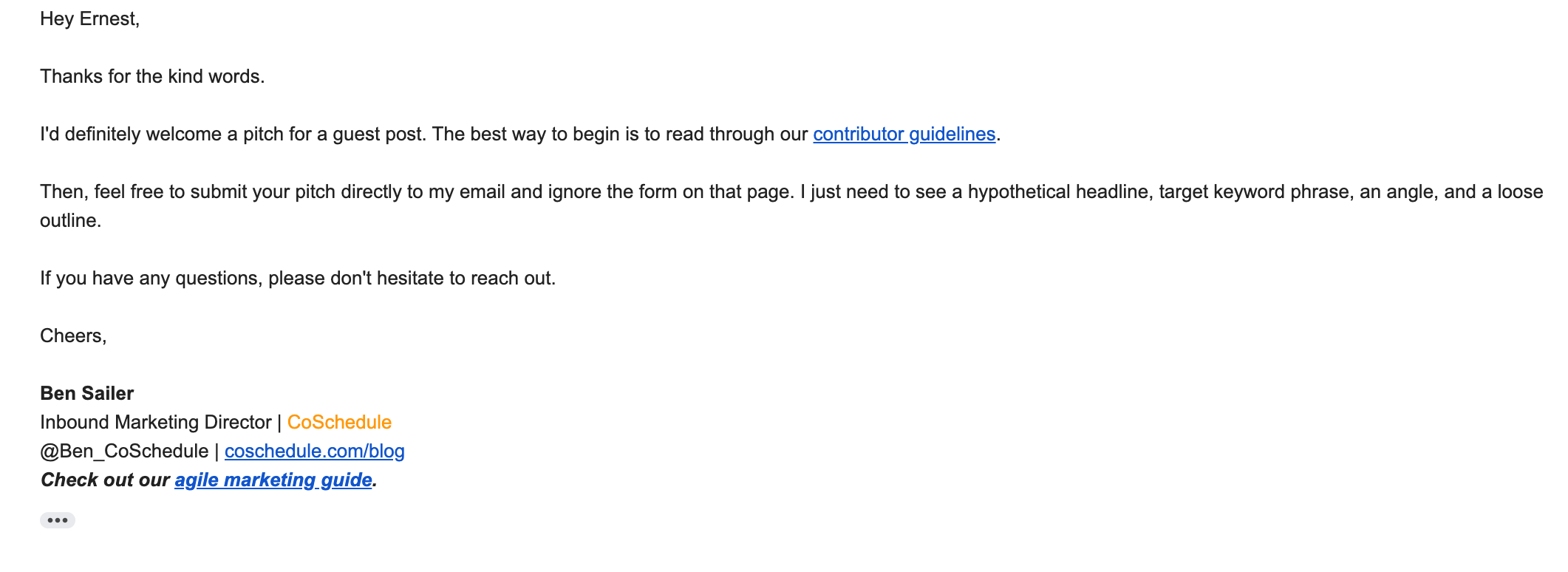 cold email outreach done right.